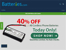 Tablet Screenshot of batteries.com
